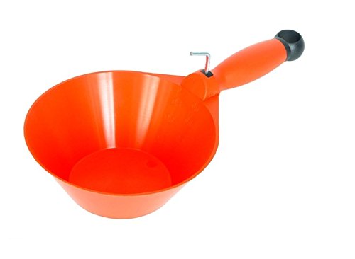 Cuchara de plástico de PVC, color naranja, 170 mm, grano, polvo, yeso, agua, herramienta manual (0217) Cover