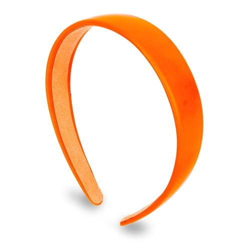 Bandeau en cuir PU orange Semato pour coiffer sans douleur