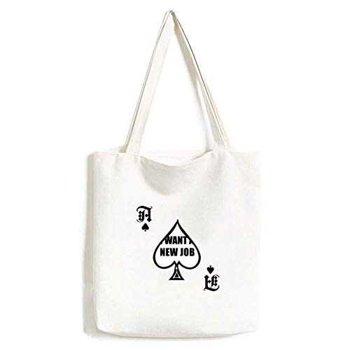 Sac à main I Want A New Job lavable pour vos sorties et trajets citadins