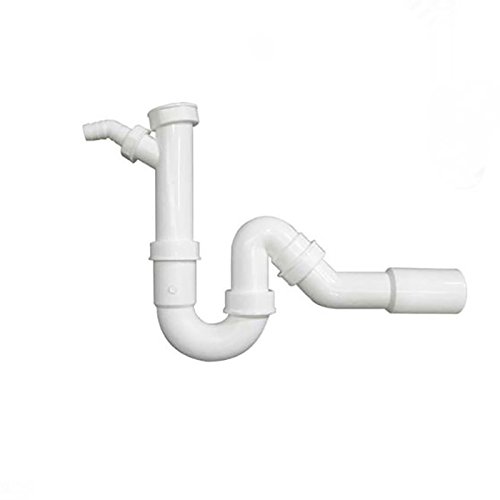 Preisvergleich Produktbild Schock 629229 Geruchsverschluss Sifon Plastik weiß Abflussrohr Anschluß an Spüle