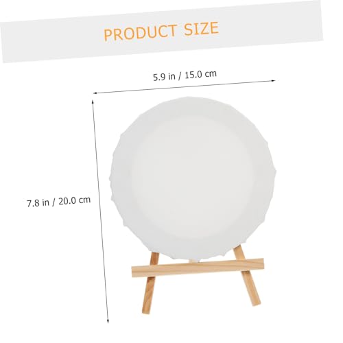 Mini caballetes de madera y lienzos circulares GALPADA para solucionar proyectos creativos 7