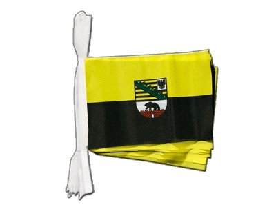 Guirlande drapeau Allemagne Saxe-Anhalt de 5,9 m avec pavillons pour grand événement