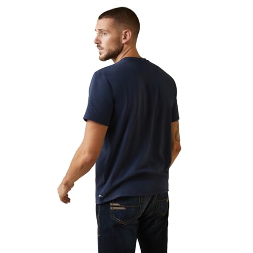 Image of ARIAT Men's Vertical Logo Graphic Short Sleeve T-Shirt