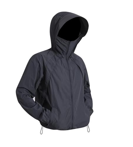 Chaqueta ligera resistente al agua con capucha desmontable
