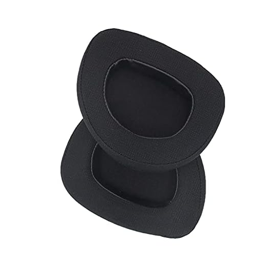 YUYAN Läder öronkudde svamp öronkuddar kompatibla med asus Rog Delta Aura Sync headset reservdel mjuk att bära minnesskum