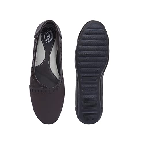 Image of Zoom Shoes Leather Casual /Formal Bellies for Women /Girls Adults Super Comfortable with Lightweight and Slip Resistant Sole A-125