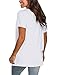 White Tshirts for Women Basic Shirts Short Sleeve Tops Plain Crewneck Tees M