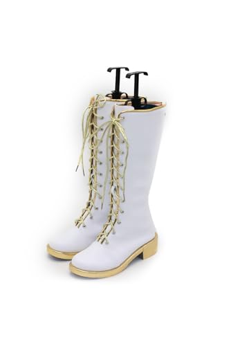 Adult Cosplay Shoes Costume Boots Golden Outfit Halloween Accessories for Women2