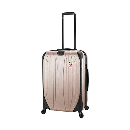 Mia Toro Italy Ferro Hard Side 25" Spinner Luggage, CHAMPAGNE, One Size