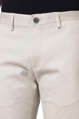 Image of Peter England Men's Slim Fit Mid Rise Super Chino Casual Trouser