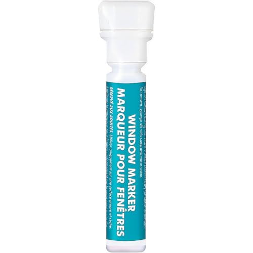 White Window Marker Extraordinaire - 0.84 oz (1 Pc) - Perfect for Car Windows, Mirrors, Glass Art & More