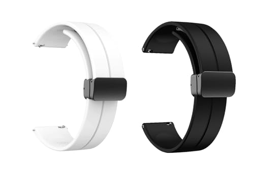 Image of IIK COLLECTION 22mm Silicone Strap for Smart Watches | Combo Pack Compatible With Noise, Fireboltt, Boat Xtend, Pebble, Boat Flash, Noise Color Fit, Ultra Smart Watch & All Watches