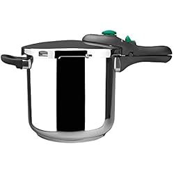 Cacerola Express MAGEFESA ® Dynamic olla a presión Súper rápida de 7.5 litros, fabricada en acero inoxidable 18/10, apta para todo tipo de cocinas, incluido inducción, 5 sistemas de seguridad, fácil uso, express