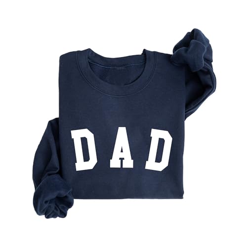 Dad Long Sleeve Crewneck Sweatshirt Dad Letter Print Graphic Shirts Pullover Tops4
