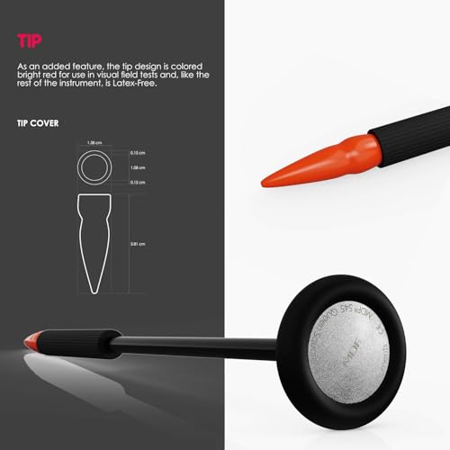 Image of Colmed - MDF Instruments MDF545-11 Queen Square Neurological Reflex Hammer with Pointed Tip for Superficial Responses (Black)