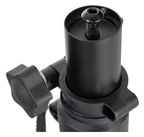 Pronomic SLS-36P BK Tischstativ für Studio Monitore - Stabiles Boxenstativ für Studiomonitore - Hohe Ausführung - Höhenverstellbar von 25,5 bis 41 cm - Ablagefläche mit Moosgummistreifen - Schwarz