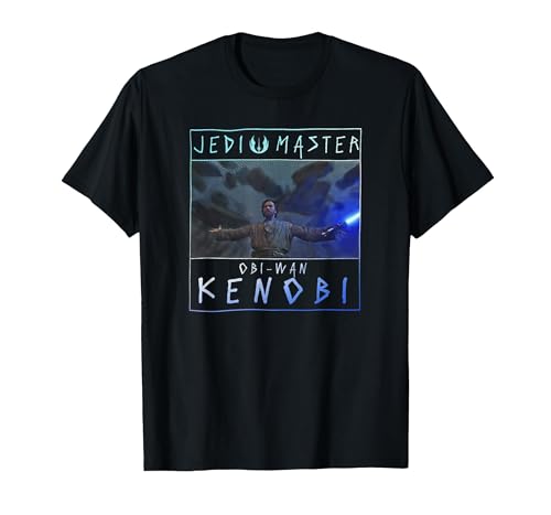 T-shirt Star Wars Obi-Wan Kenobi Jedi avec sabre laser pour fan de science-fiction