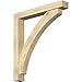 Ekena Millwork BKT0604X40X44THR05RDF Thorton Block Rough Sawn Bracket w/Offset Brace, Douglas Fir