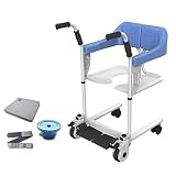 ZAJ Rollstuhl Patientenlift-Rollstuhl, Badezimmerrollstuhl, Patientenlift für zu Hause, Falcon-Transferstuhl, Duschstuhl, Sitzlifter, Patiententransferlifter Sicherheit