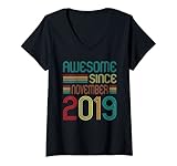 Photo Gallery donna awesome since november 2019 3rd birthday retro 3 years old maglietta con collo a v Photo Gallery donna awesome since november 2019 3rd birthday retro 3 years old maglietta con collo a v