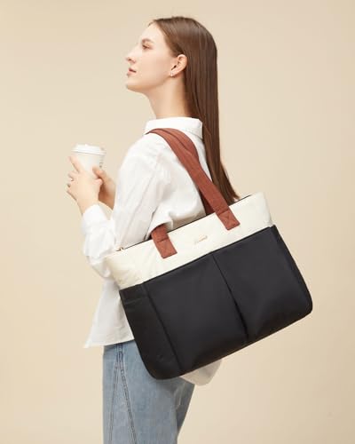 LOVEVOOK Puffer Tote Bag for Women, Lightweight Work Bag, Travel Tote Bag, Large Shoulder Handbag for Teacher, Nurse, Daily2