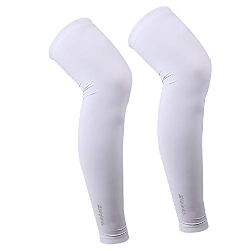 NIPINUS Sports Compression UV Long Leg Sleeves for Running Basketball Football Cycling