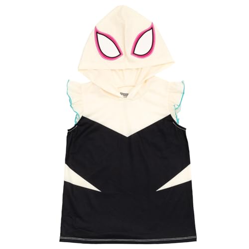 Image of Marvel Spider-Man Girls Cosplay Tank Top and French Terry Dolphin Shorts Outfit Set Toddler to Big Kid Sizes (2T - 14-16)