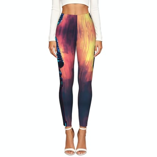 Leggings de compresión con notas musicales para mujer 2