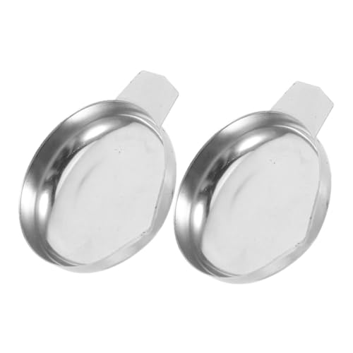 Angoily 2pcs Stainless Steel Rhinestones Scale Pans Precision Jewelry Kitchen Weighing Trays Digital Portable Scale for Store