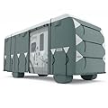 KING BIRD Upgraded Class A RV Cover,Heavy Duty 5 Layers Tearstop-Tec Anti-UV Top Panel, Durable Camper Cover, Fits 30’- 33' Motorhome -Breathable, Water-Proof, Rip-Stop