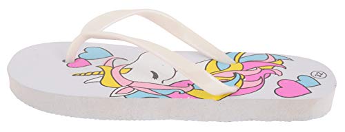 Image of Yellow Bee Unicorn Thong Slippers for Girls - Pink, Cool Summer Slippers for Home, Cute Slippers /Chappals for Girls Wearing at Home or Playing, Non-Slip and Lightweight Slippers