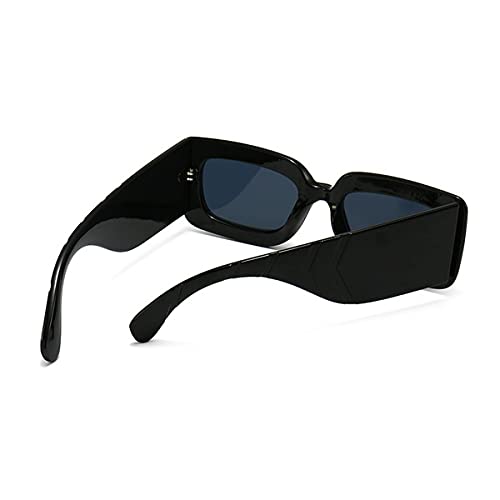 Image of laureles /Square Snakeskin Pattern Rectangle Sunglasses Men Women Vintage Fluorescent Green Shade Glasses