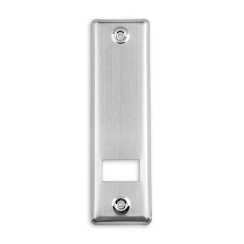 DIWARO® Wicklerblende für Gurtwickler | Lochabstand 160 mm | Edelstahl gebürstet | Abdeckplatte zur Abdeckung von handelsüblichen Gurtwicklern Cover