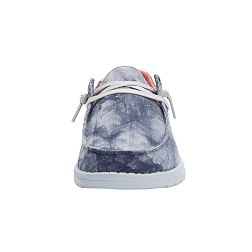 Image of HEYDUDE Women's Wendy Chambray | Women's Shoes | Women's Lace Up Loafers | Comfortable & Light-Weight