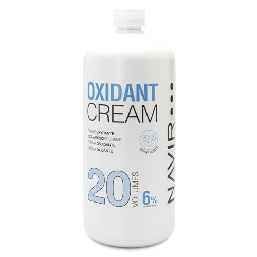 NAVIR Profesional | Agua oxigenada en crema - Peróxido de hidrógeno estabilizado – Emulsión oxidante para decoloración y tinte de cabello – Uso profesional y doméstico (20 vol)