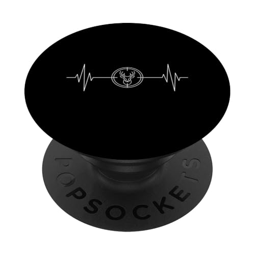 Heartbeat Buck, Caza de Ciervos, Vida Silvestre, Caza, Naturaleza PopSockets PopGrip Adhesivo