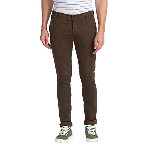 Image of Parx Cotton Black Casual Trouser for Men