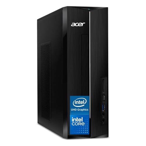 Image of acer 2025 Aspire Business Desktop, Ultra-Quiet Design, 16GB Memory 256GB PCIe SSD, Intel Processor, Dual 4K Monitor Support, SD Card Reader, USB-C, Keyboard & Mouse, Windows 11