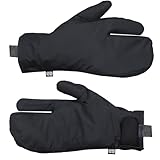 Hab Shell Trigger Mitten-100% Polyester, 20K Waterproof, Breathable Winter Work Mittens for Men and Women (Black, Small)