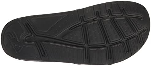 Fila Men's Slide Sandal, Black/White/Red, 10 | Image 3