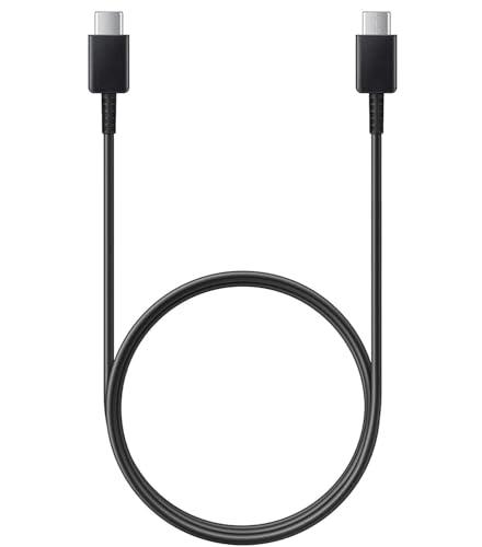 Image of Samsung 45W Original Type C to C 1M Fast Charging USB C Cable High-Speed & Data Transfer Compatible with Samsung S25 /S25+ /S24 /S24+ /S23 /S23+ /S22 /5G /Ultra /Plus /Fe /Edge /S- Type-C Cord, Black