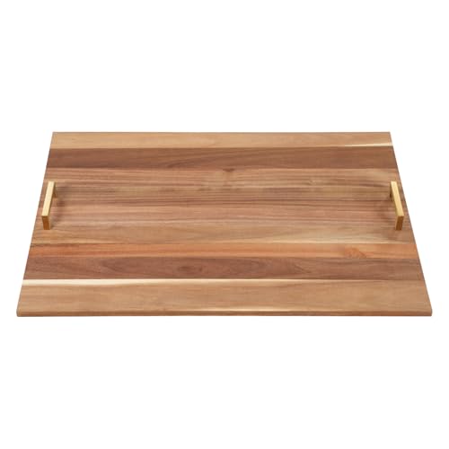 Tabla para estufa Wood Noodle Board con mango, 73.66 x 53.34 cm, cubierta para cocina eléctrica y gas, tabla de cortar y cubierta para fregadero, color madera