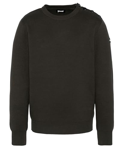 Maglione Spalla Abottonato Maglia Mezza Milano Schott