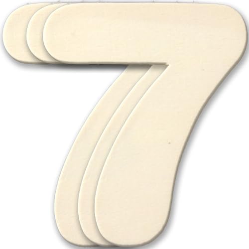 The Crafts Outlet 3-in Family of Wood Number 4mm Thick Number (7) Small Unfinished Plywood, 3-Pack