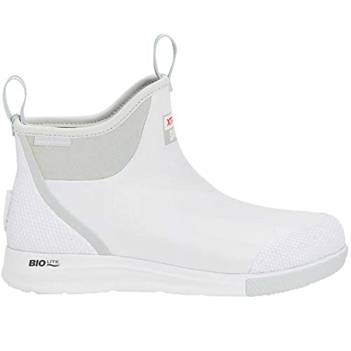 Image of XTRATUF 6 inch Men's Ankle Deck Boot Sport - 30% Lighter, 100% Waterproof Rubber Fishing Footwear - Non-Marking, Slip-Resistant Outsole - Moisture-Wicking Liner