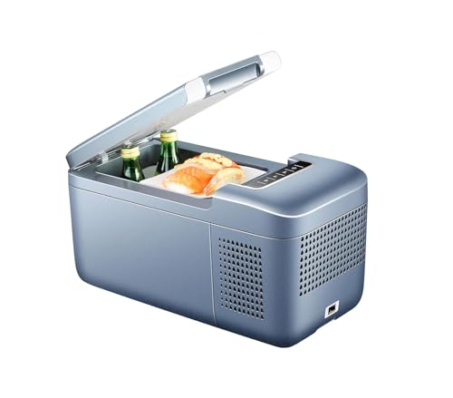 PARCO Armrest Freezer,6 L Dual-Temperature (−6 °C / +6 °C) Car Fridge in Armrest, Backlit LED, ISOFIX Secure Straps, Detachable for Cargo Use