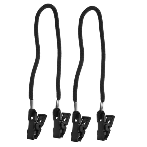 Unomor 2pcs Lightweight Hat and Glasses Strap Clips Portable Retainers for Windy Conditions for Hiking Running Cycling and Outdoor Adventures Polyester Design