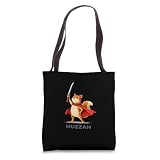 Huzzah Squirrel Samurai Funny Katana Meme Novelty Quote Tote Bag