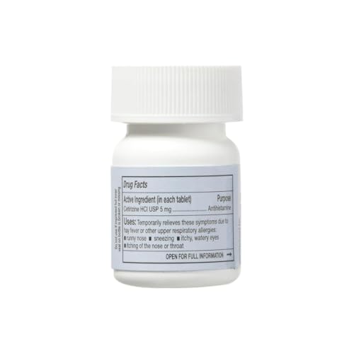 Image of Rising Health Cetirizine HCL 5 mg 24 Hour Allergy Relief Tablets | Fast-Acting Medicine for Indoor & Outdoor Allergies| Antihistamine for Sneezing, Runny Nose & Itchy Eyes - 100 Tablets