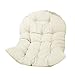 Coussinets de chaise relax, coussin de chaise œuf de chaise pivotante épaissie, coussin de siège suspendu en rotin en osier, coussin de siège de panier pour intérieur, extérieur (coussin uniquement)